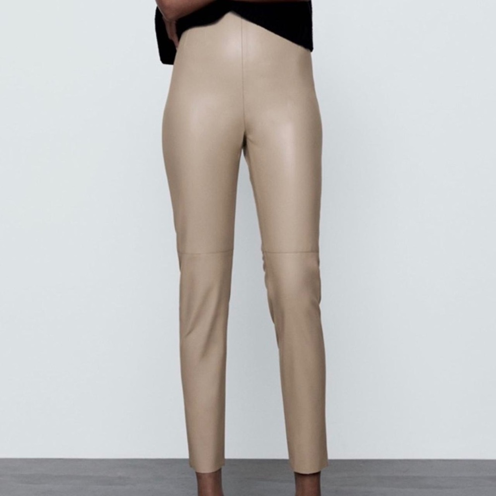 Zara faux leather leggings